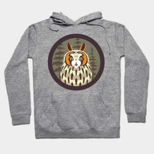 Long eared Owl Logo Hoodie